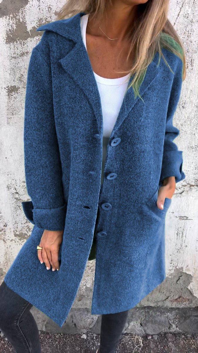 Donatienne | Manteau long décontracté à revers
