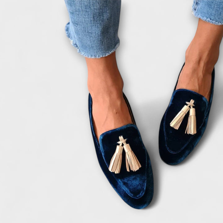 Quinnlyn | Mocassins Vintage avec Franges