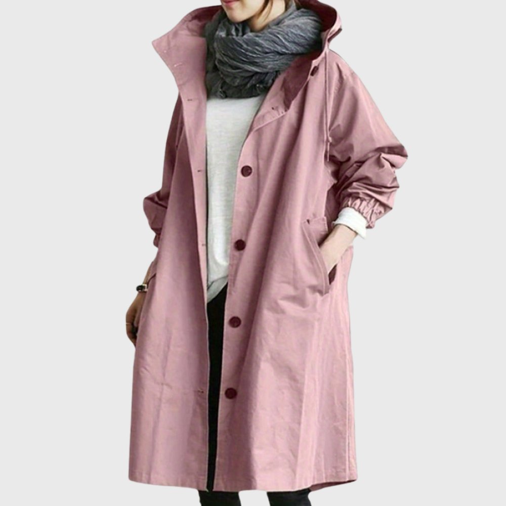 Edith | Manteau long ample à capuche