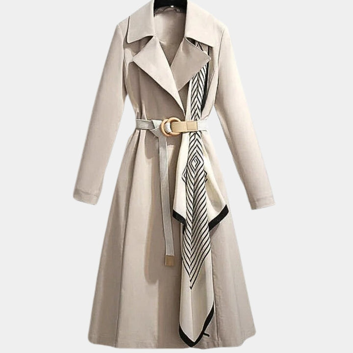 Émilienne | Trench midi ceinturé à revers