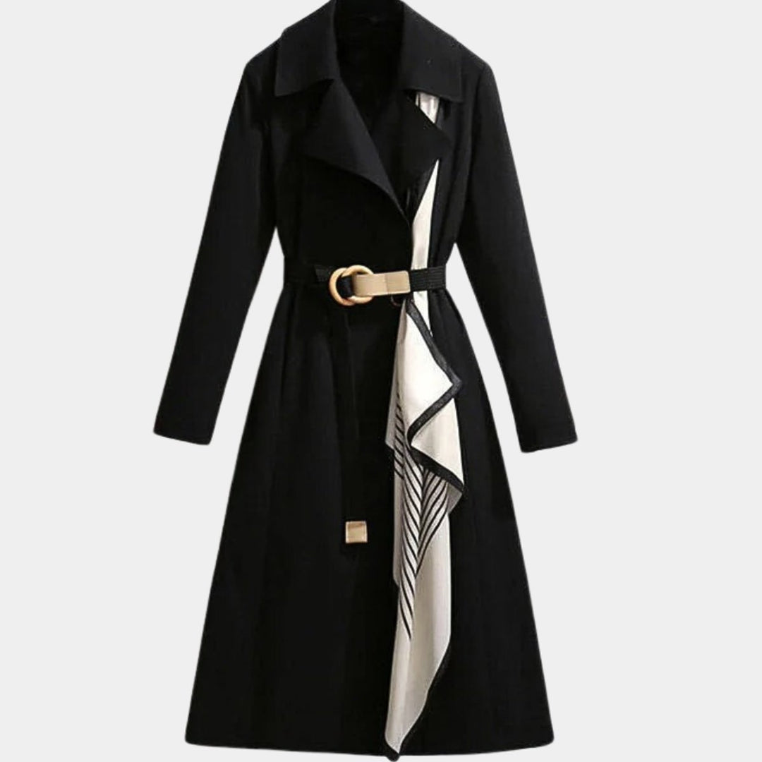 Émilienne | Trench midi ceinturé à revers