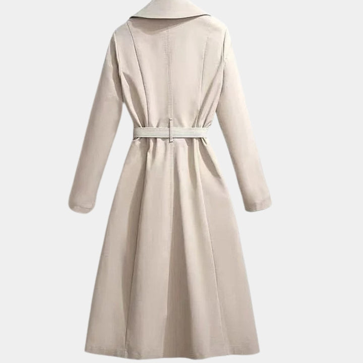 Émilienne | Trench midi ceinturé à revers
