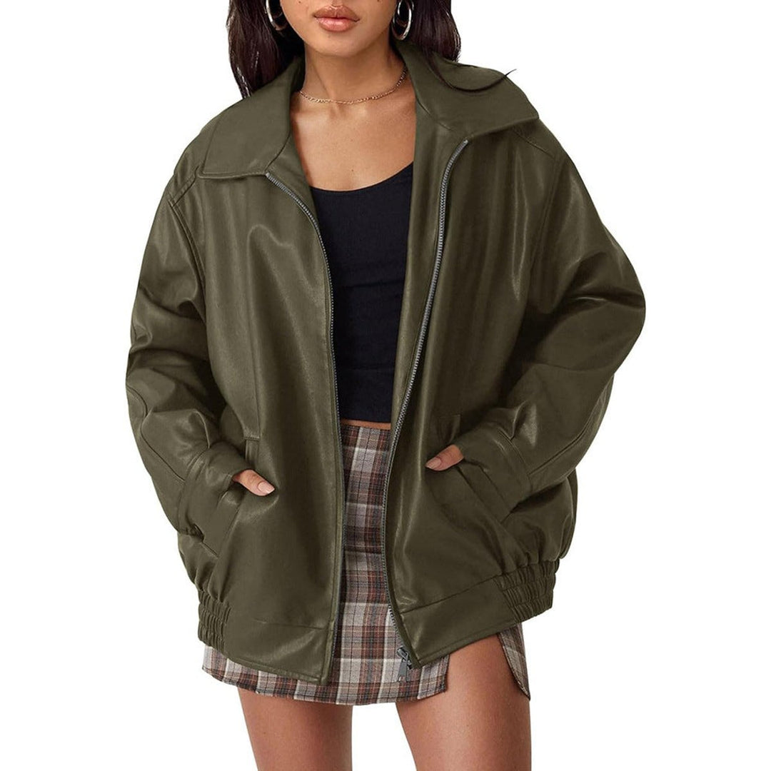 Eudoxie | Blouson ample zippé à col chemise