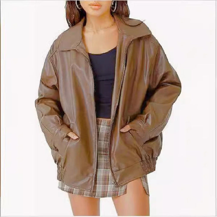 Eudoxie | Blouson ample zippé à col chemise