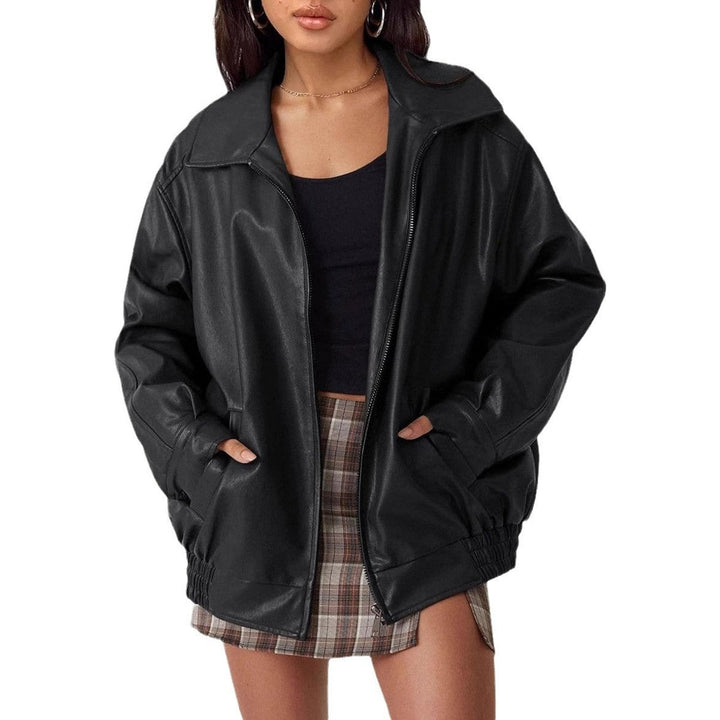 Eudoxie | Blouson ample zippé à col chemise