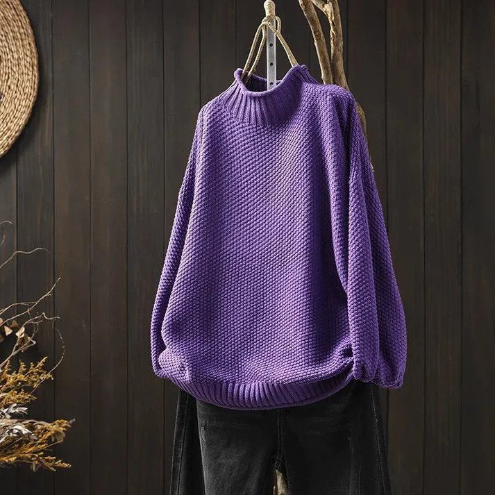 Aurora - Pull Col Roulé Doux