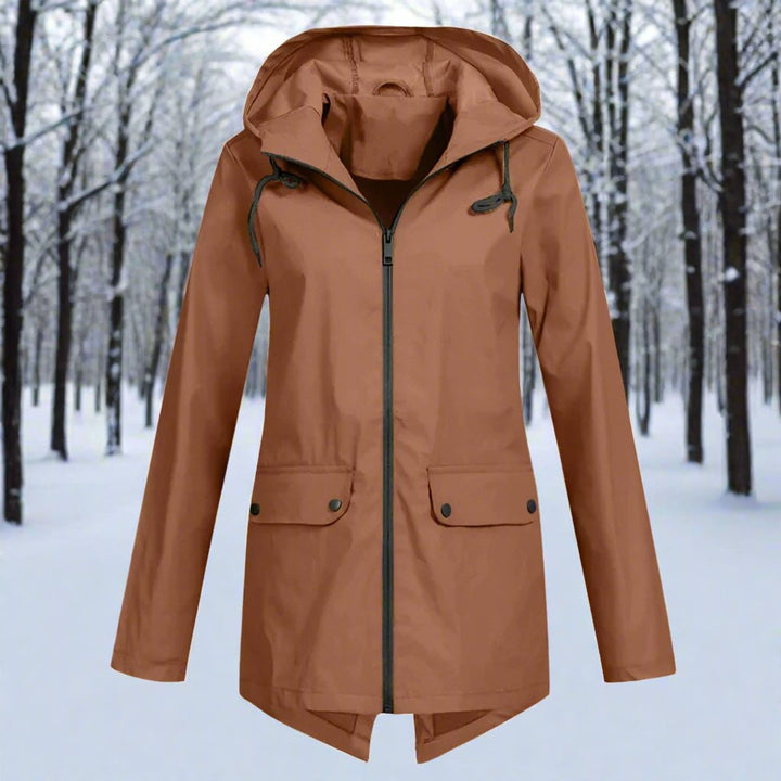 Fabiola | Veste mi-longue zippée à capuche
