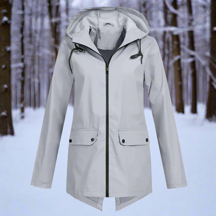 Fabiola | Veste mi-longue zippée à capuche