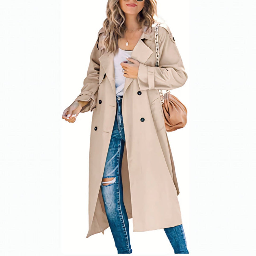 Florentine | Trench long croisé ceinturé