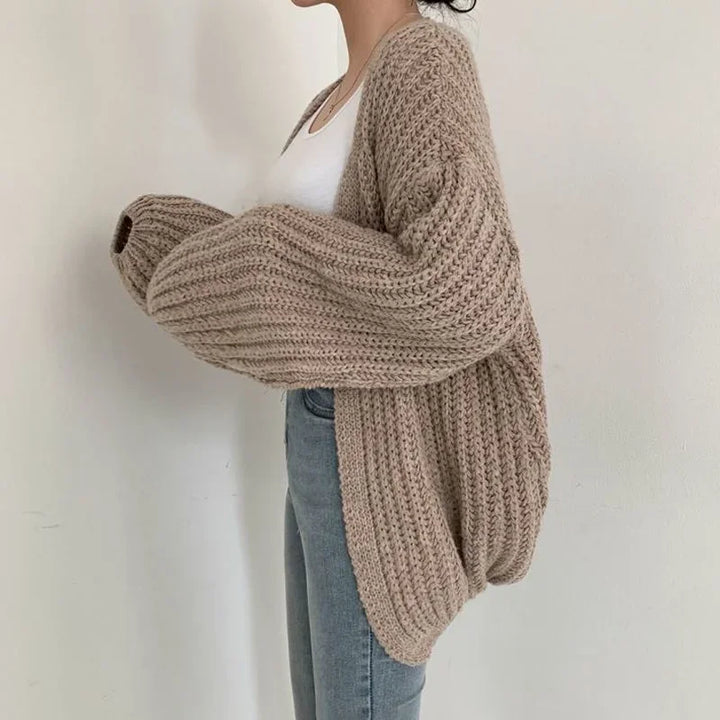 Galatée | Cardigan en grosse maille à manches lanterne