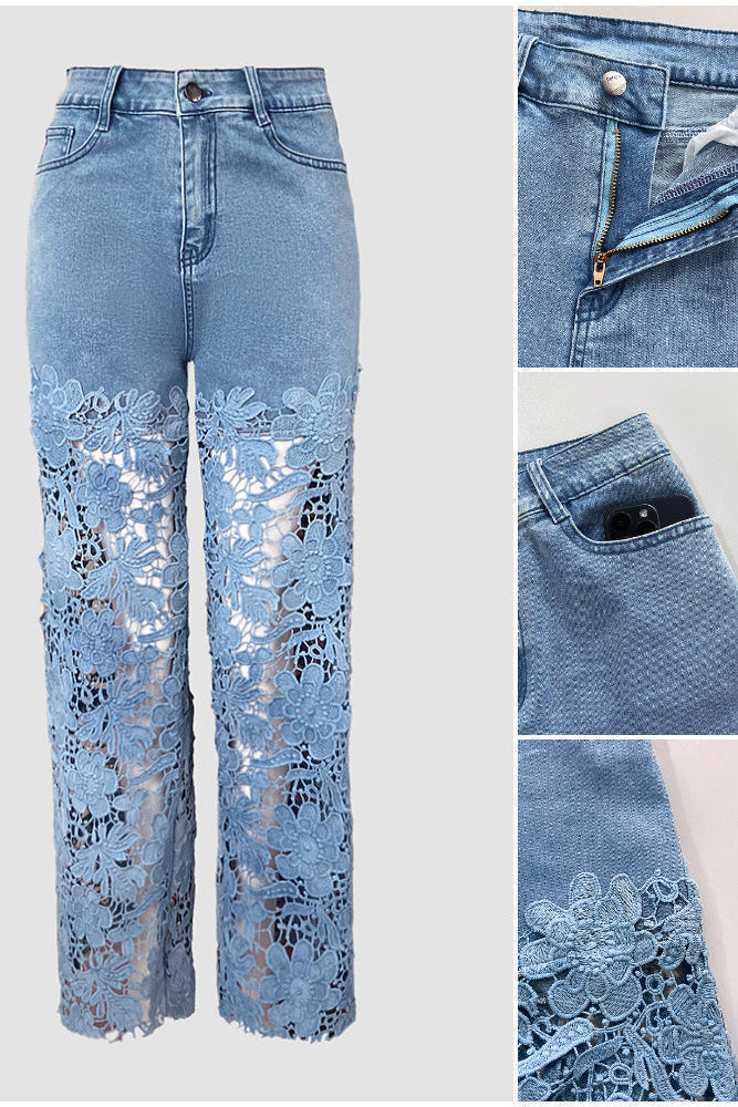 Hana | Jeans Taille Haute à Jambes Larges