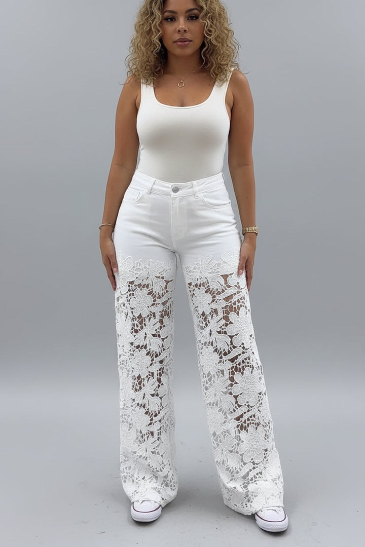 Hana | Jeans Taille Haute à Jambes Larges