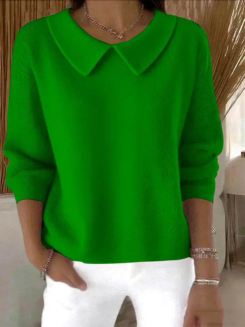 Irina | Pull ample à grand col pointu