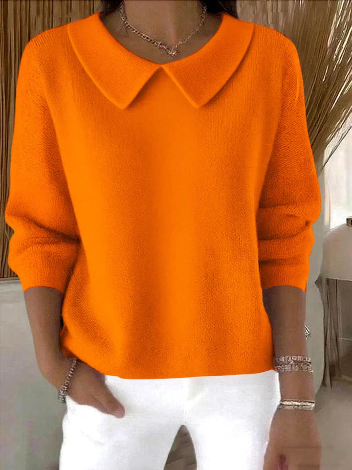 Irina | Pull ample à grand col pointu