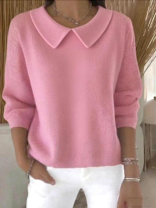 Irina | Pull ample à grand col pointu