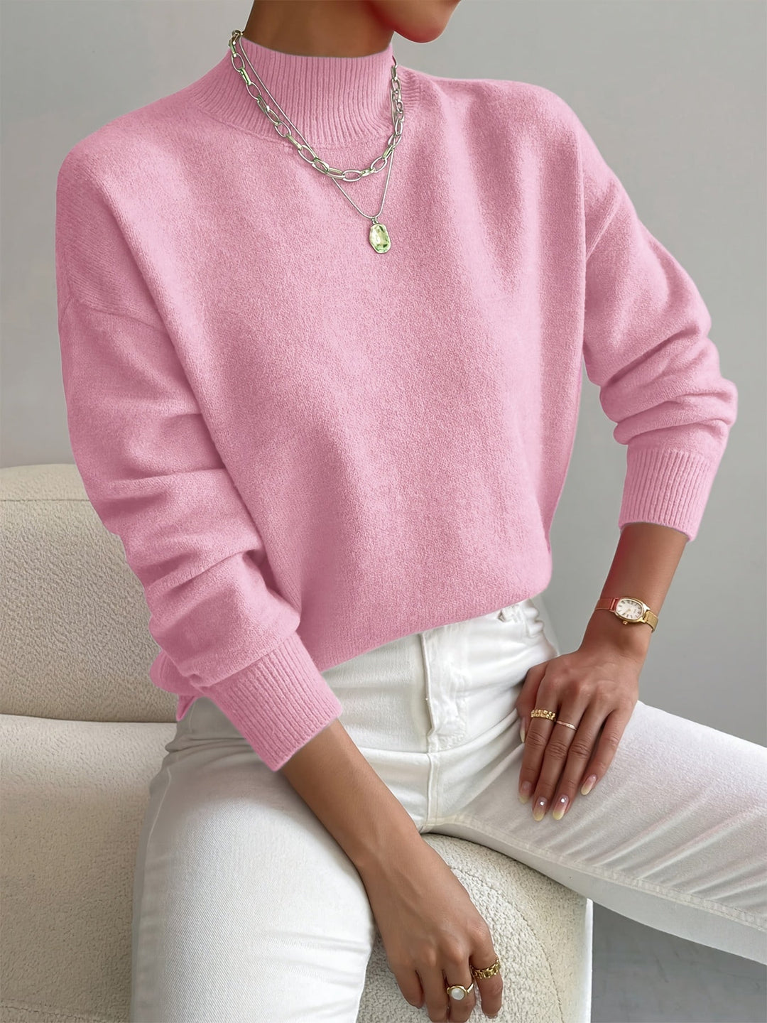 Irma | Pull doux à col cheminée