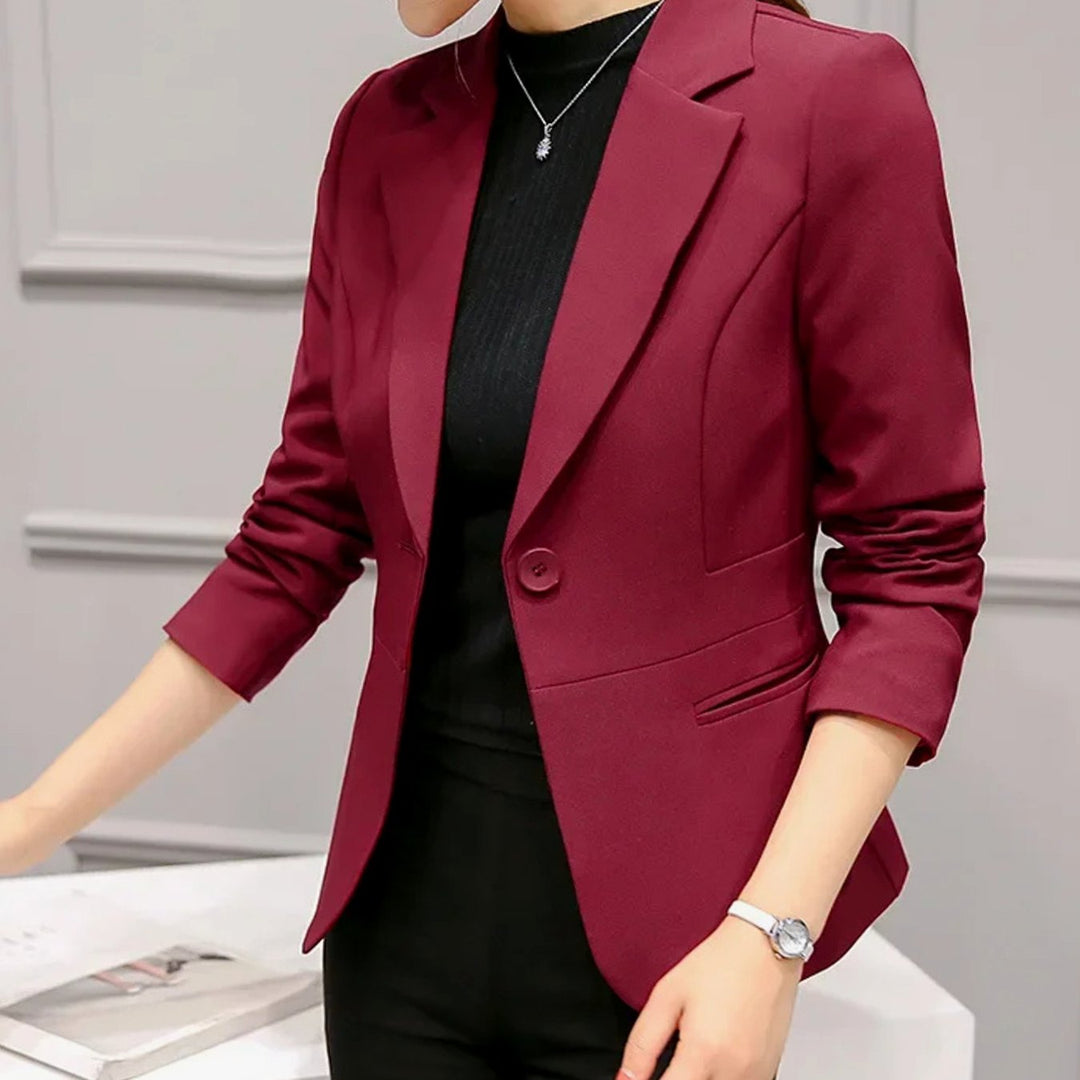 Isménie | Blazer cintré court à un bouton