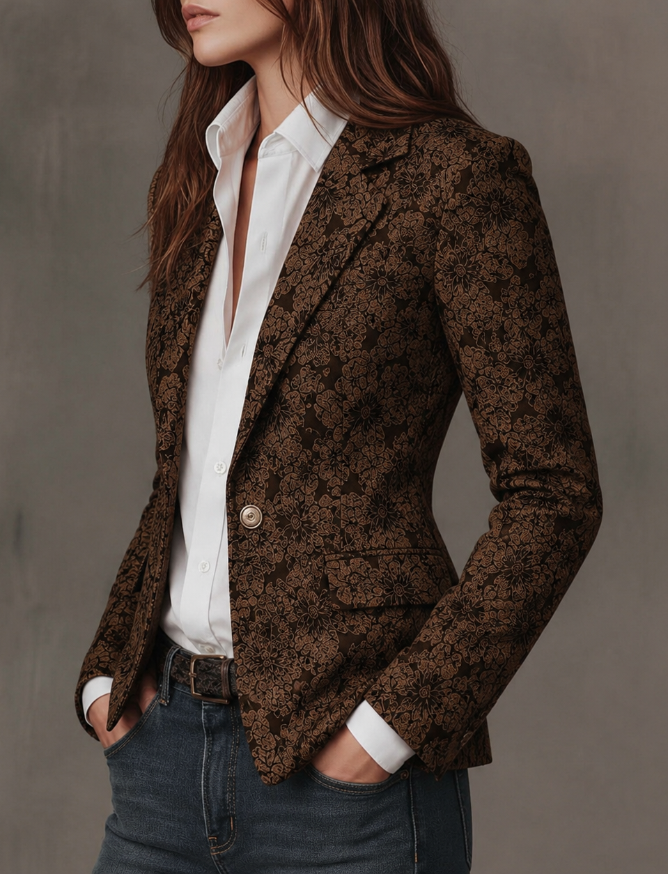Joséphine | Blazer ajusté en jacquard