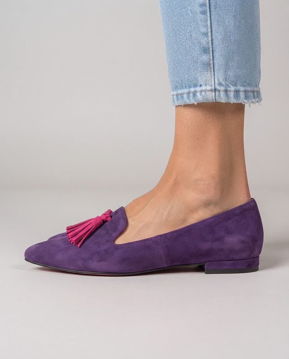 Germaine | Ballerines mocassins pointues à pampilles