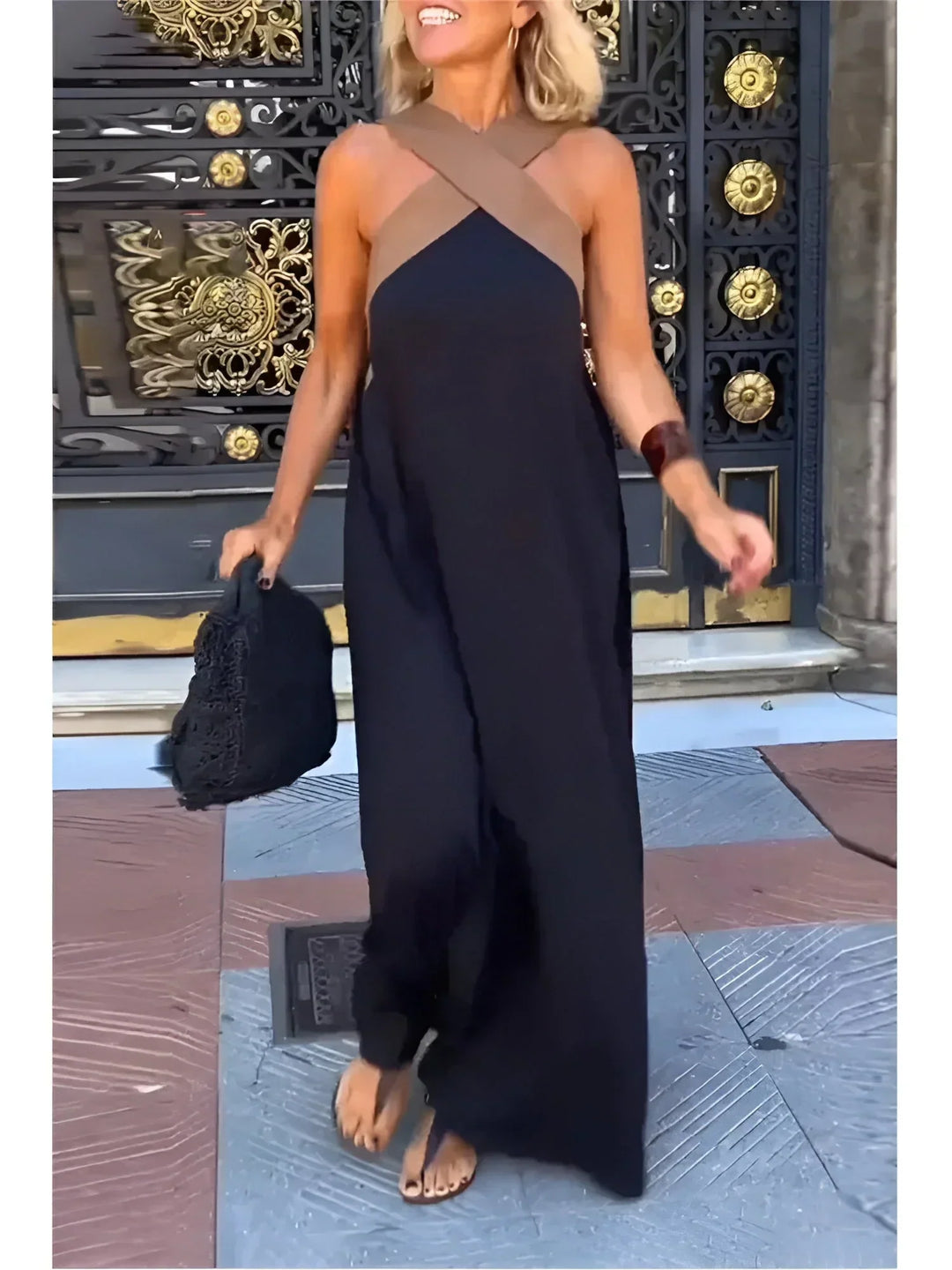 Delfine | Robe À Encolure Croisée