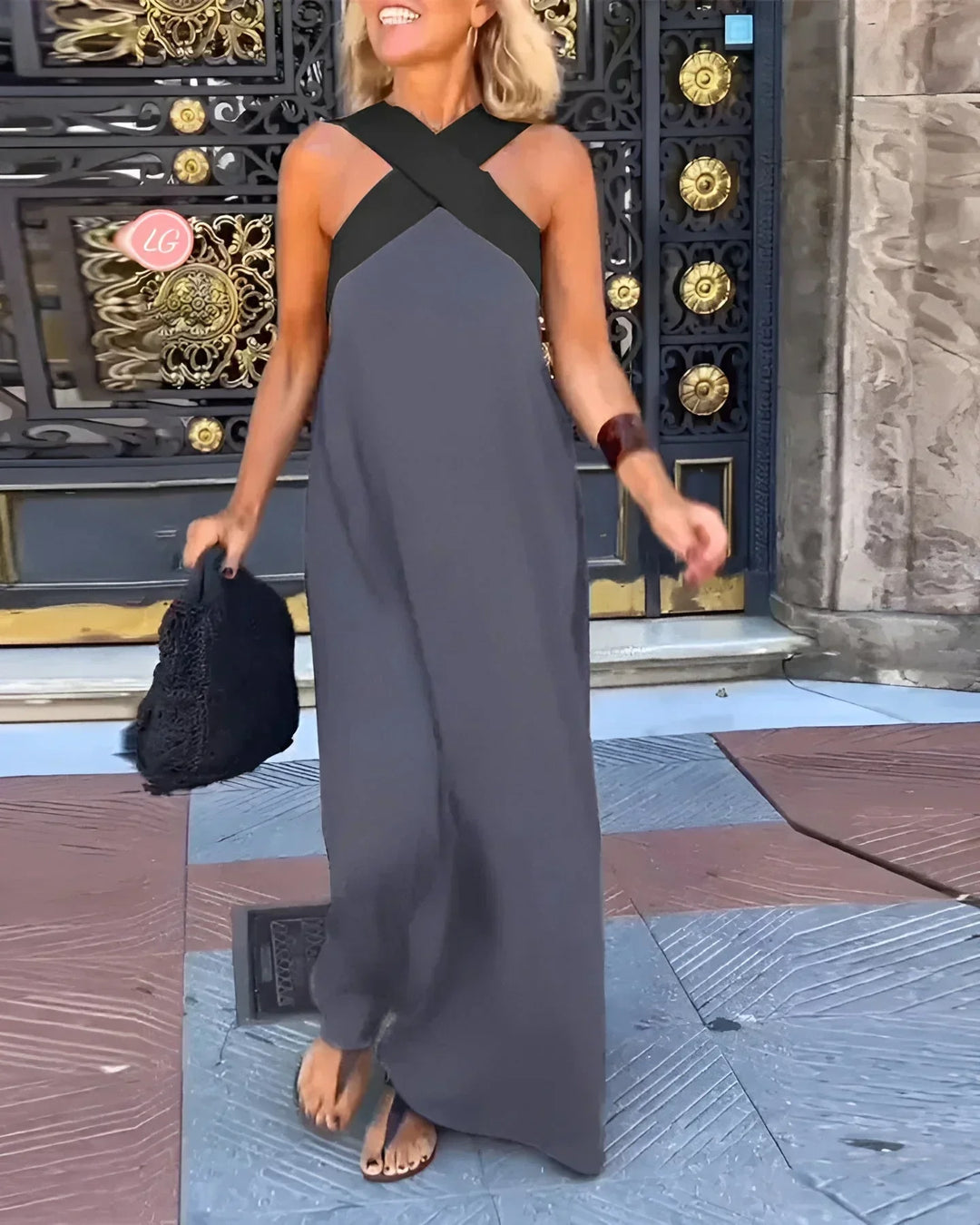 Delfine | Robe À Encolure Croisée