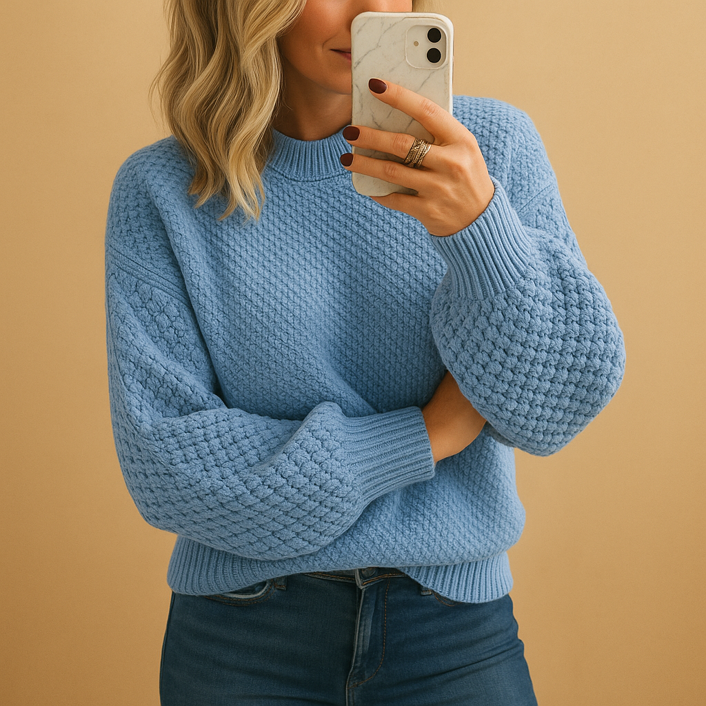 Maryvonne | Pull en maille texturée à col rond