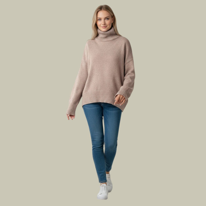 Monelle | Pull ample à col roulé