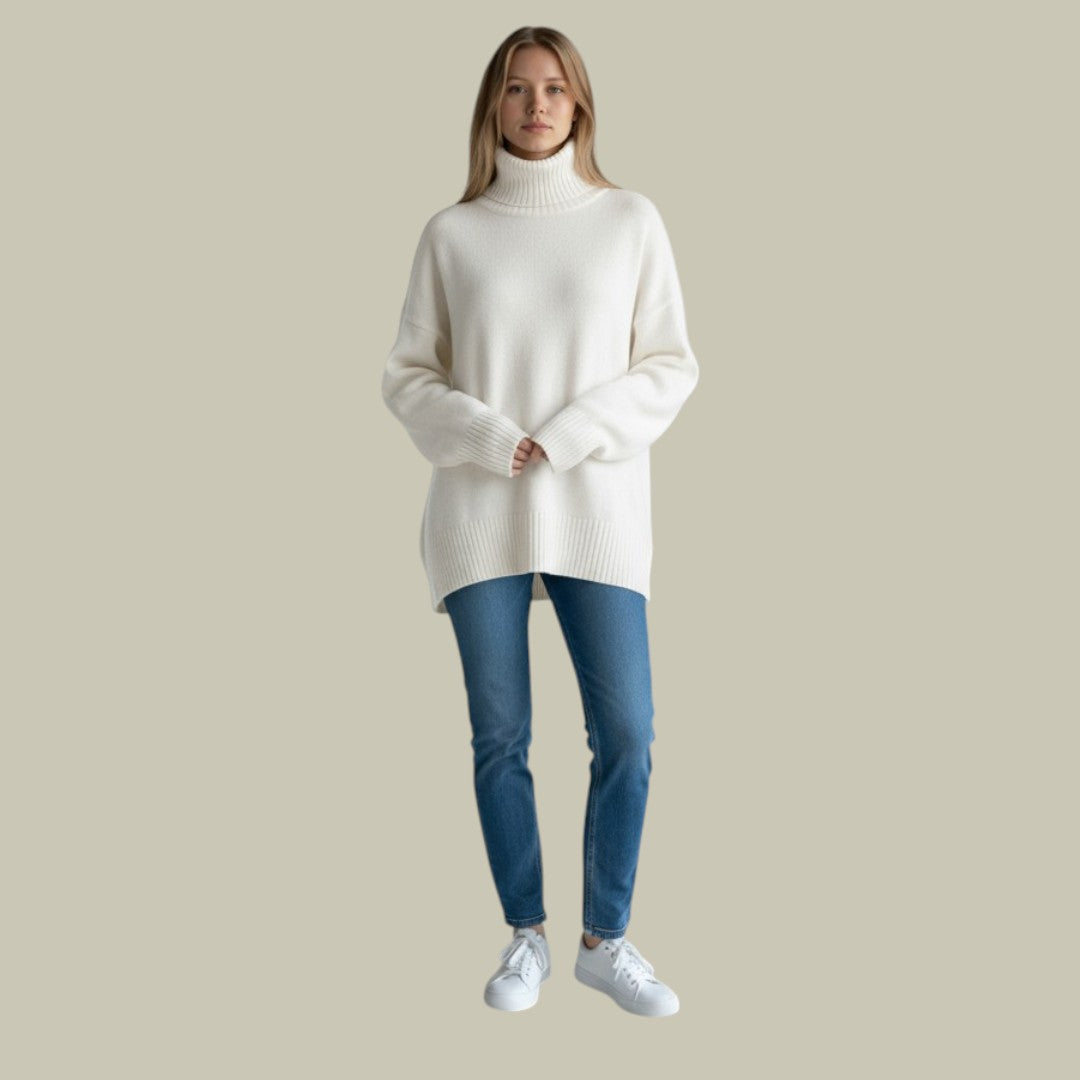 Monelle | Pull ample à col roulé