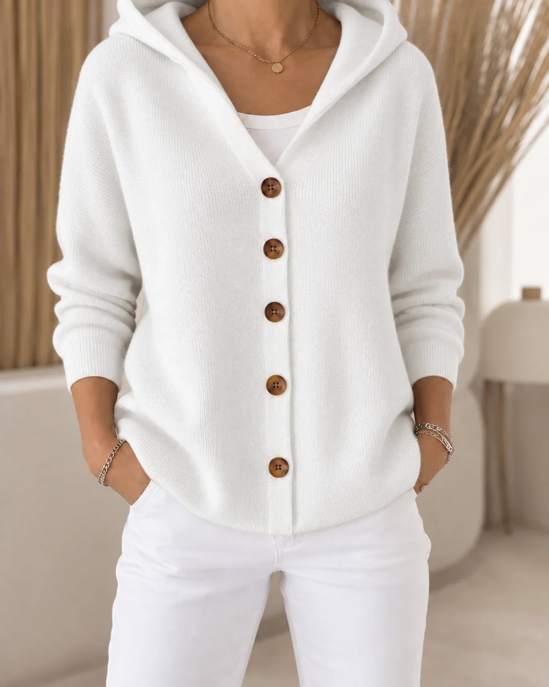 Teri | Cardigan léger à capuche