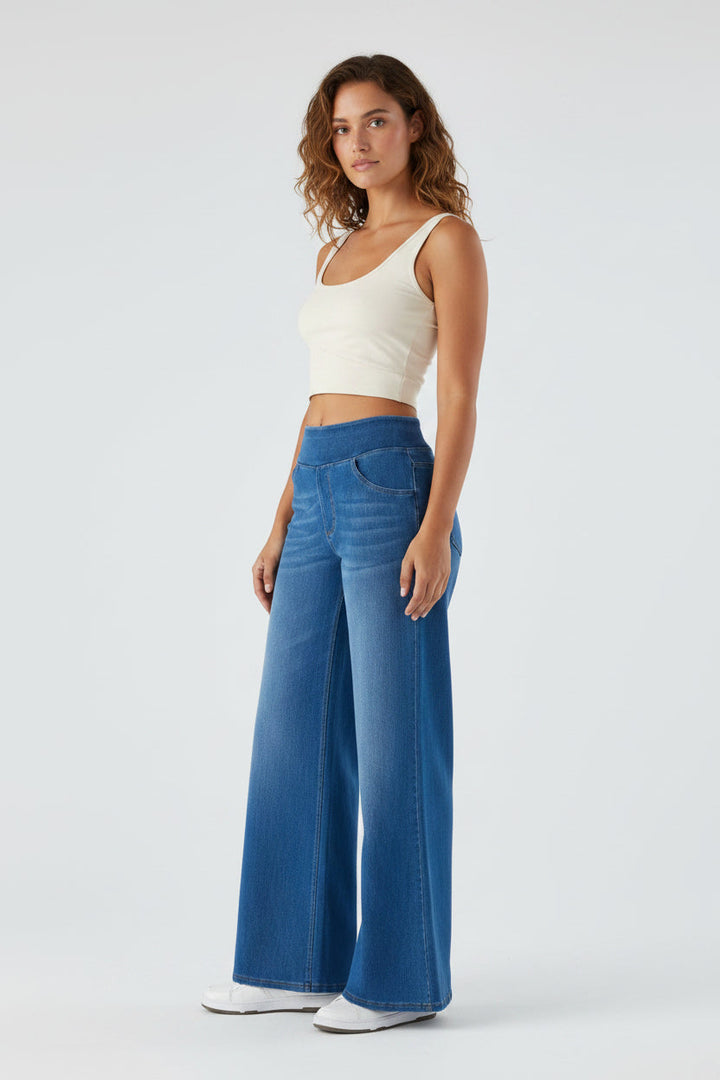 Nori | Jeans Large à Jambes Croisées Décontractés