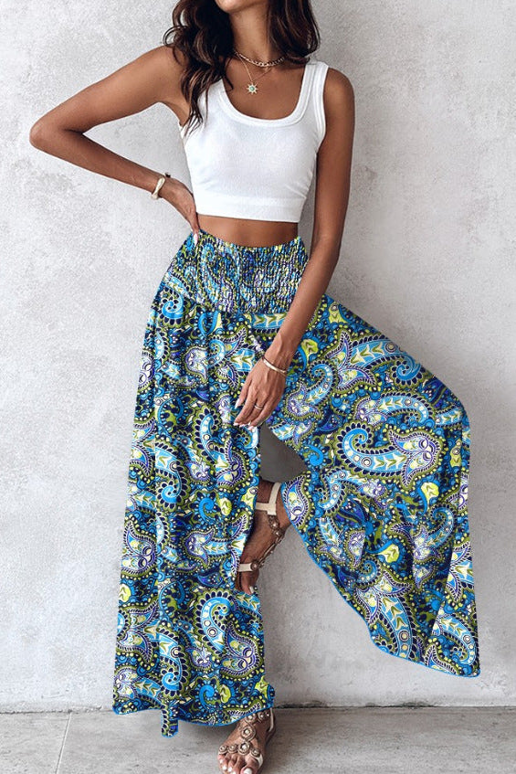 Colette | Pantalon Large Femme - Jambes Larges et Taille Élastique