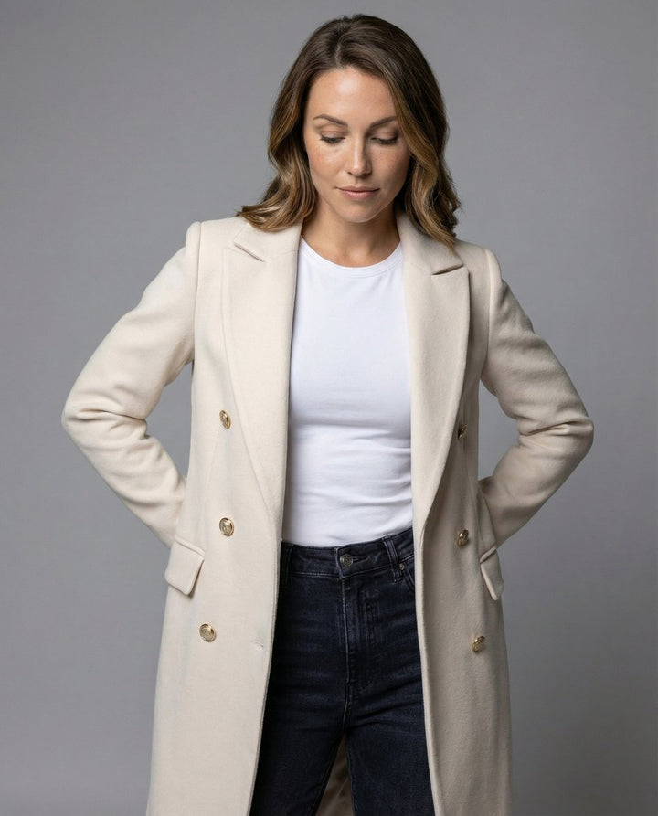 Augustine | Manteau long croisé à revers